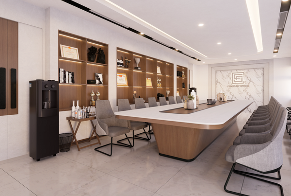 Como um bebedouro nacional, feito com design para ambientes coletivos sofisticados